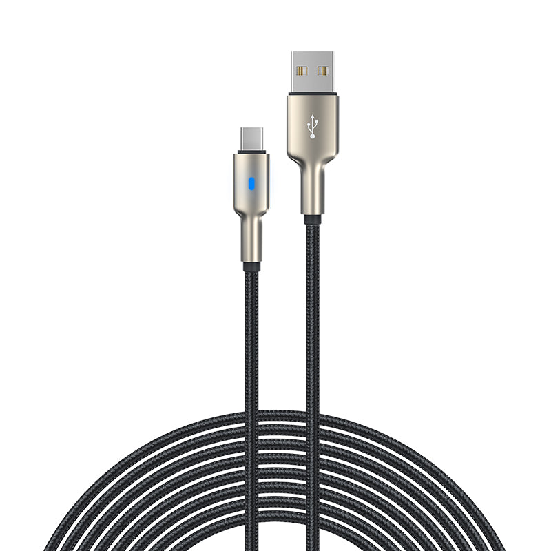 DEVIA Mars Series EC313 1.5m USB-A to Type-C Data Cable Zinc Alloy Braided Nylon Charging Cord DEVIA Mars Series EC313 1.5m USB-A to Type-C Data Cable Zinc Alloy Braided Nylon Charging Cord